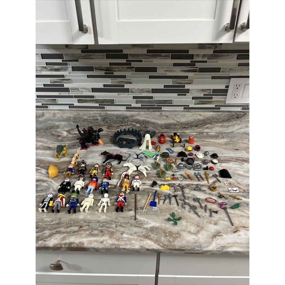 Playmobil Vintage‎ Lot of  1970's-1990's Figures & Accessories